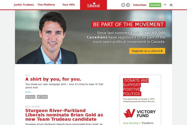 justin.ca site used Liberal-2015