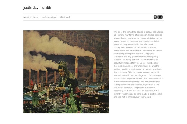 justindavinsmith.com site used Responsif