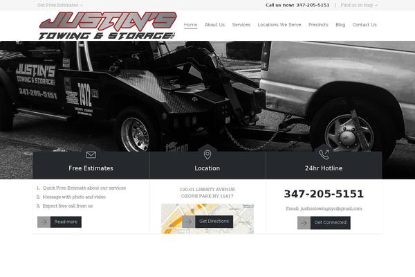 towing WordPress theme, websites list used towing theme towing theme websites examples