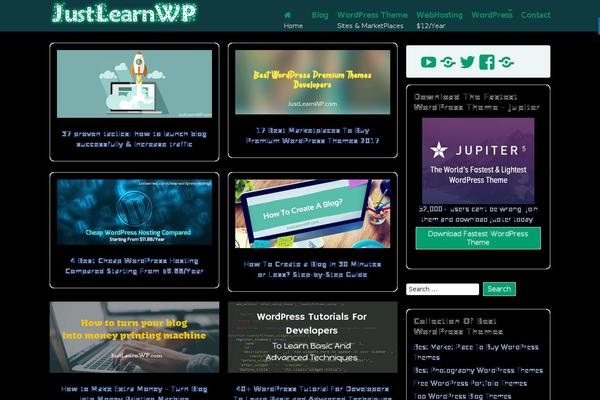 justlearnwp.com site used Bleed-green