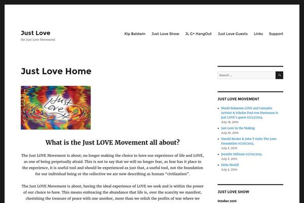 justlovemovement.com site used Sliding Door
