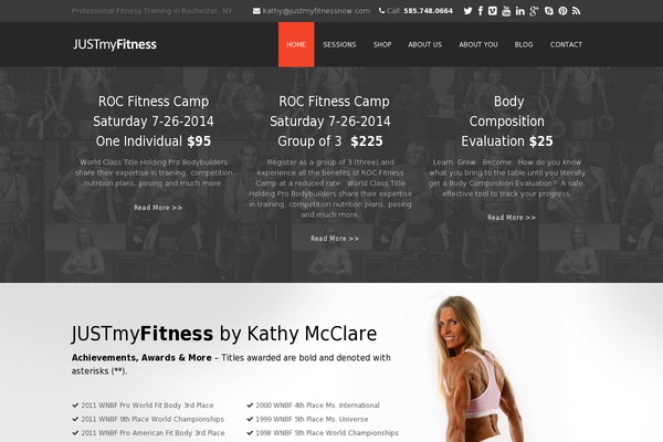 Fitness GYM theme site design template sample