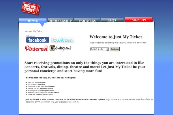 justmyticket.com site used Jmt