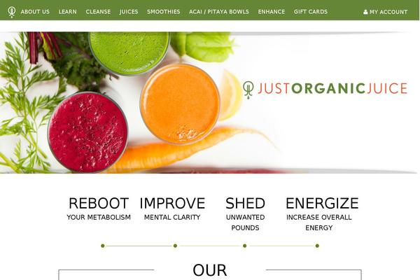 justorganicjuice.com site used Just-organic-juice-theme