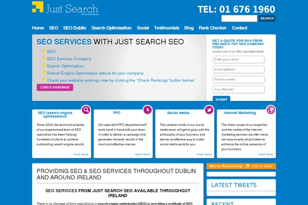 justsearchseo.ie site used Justsearch
