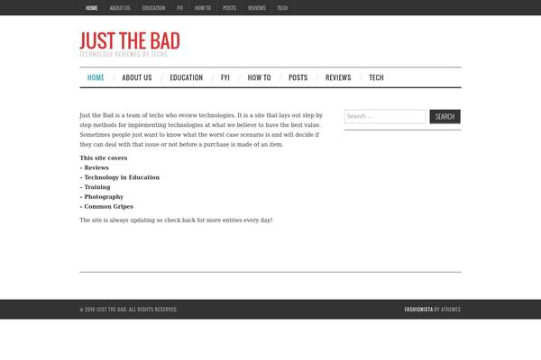 WordPress website example screenshot