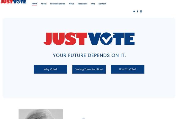 justvote.org site used Votestart-child