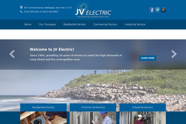 jvelectricalcontracting.com site used Hozio