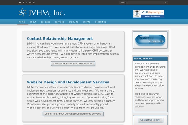 WordPress website example screenshot