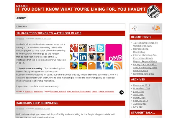 WordPress website example screenshot