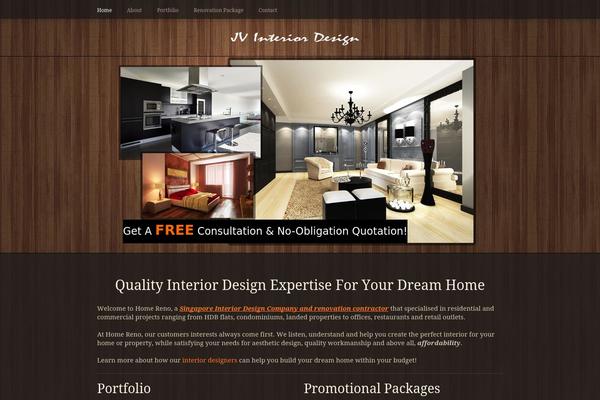 jvinteriordesign.com site used Qreator