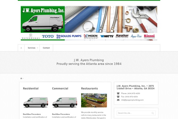 jwayersplumbing.com site used Swagger-responsive-wordpress-theme