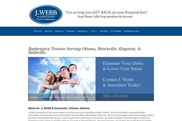 jwebbtrustee.com site used Divi
