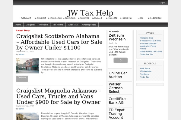 Magazine Basic theme site design template sample