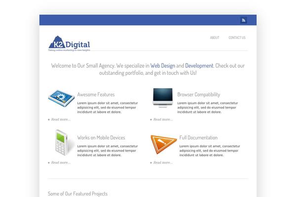 Simplecorp theme site design template sample