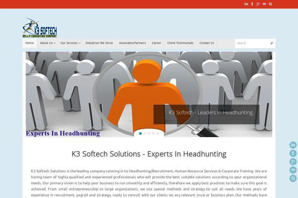 Vantage theme site design template sample