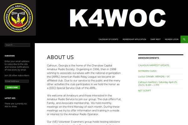 WordPress website example screenshot