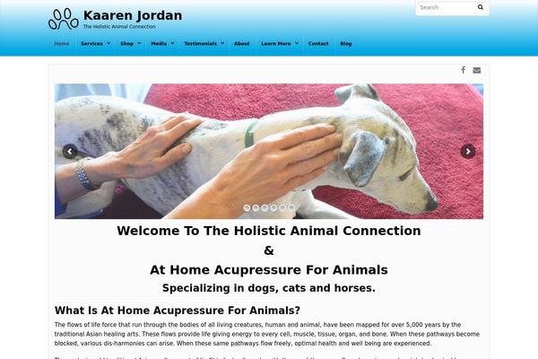 kaarenjordan.com site used Dynamix Child Theme