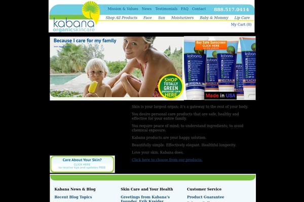 kabanaskincare.com site used Kabana