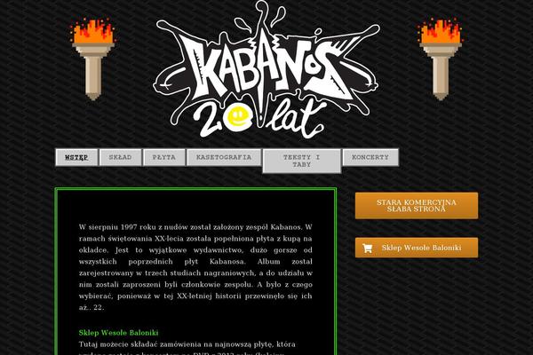 kabanos.net site used 90s Retro