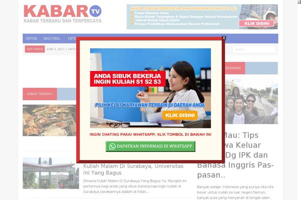 kabar.tv site used MH Newsdesk