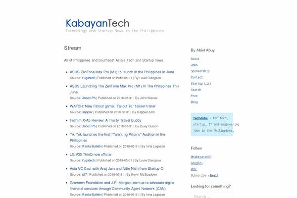 kabayantech.com site used Newshero