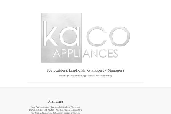 kacoappliances.com site used Kaco