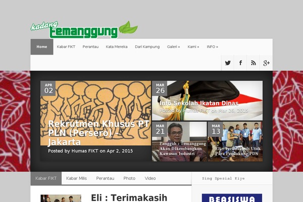 Nexus theme site design template sample