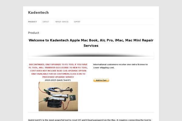 WordPress website example screenshot