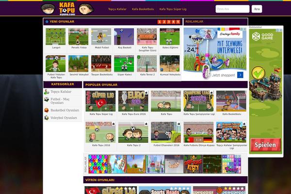 Grafya-oyun theme site design template sample