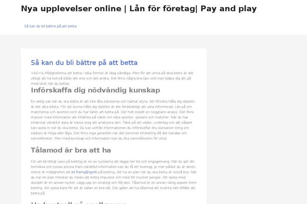 Site using Easy Custom Auto Excerpt plugin