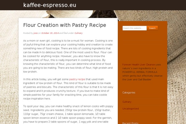 Espressionista theme site design template sample