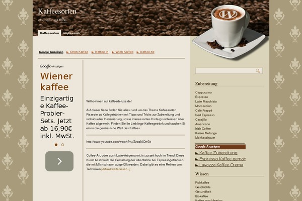 kaffeedeluxe.de site used Yaml-coffee