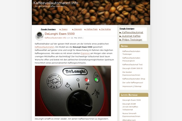 kaffeevollautomaten-info.de site used Coffeespot
