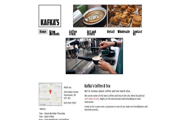 kafkascoffee.ca site used Kafkas
