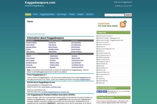 kaggadasapura.com site used Vistalicious