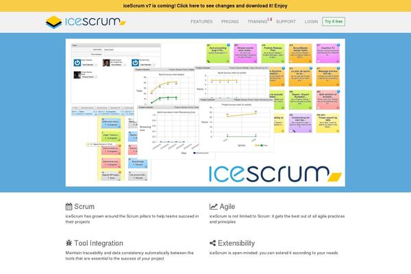 kagilum.com site used Icescrum