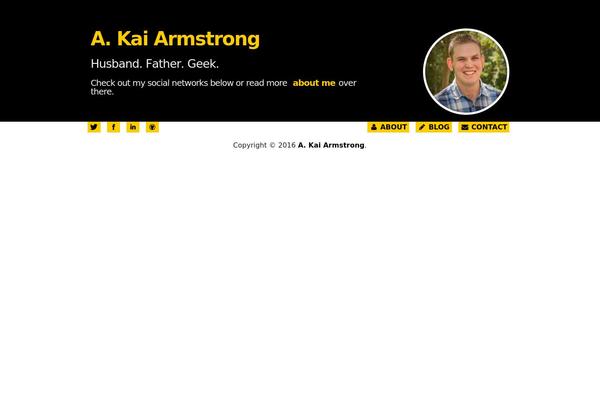 kaiarmstrong.com site used Kai
