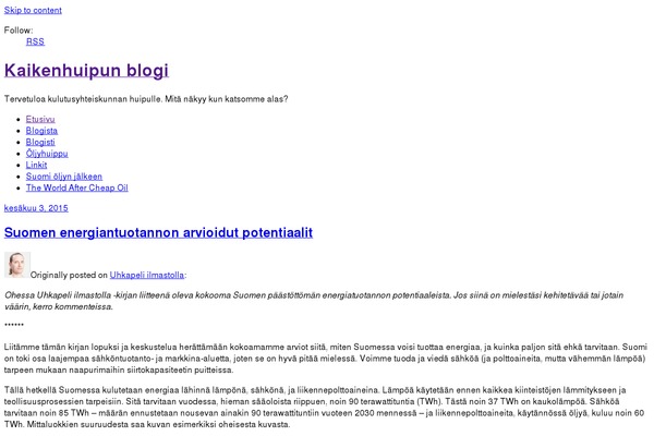 WordPress website example screenshot