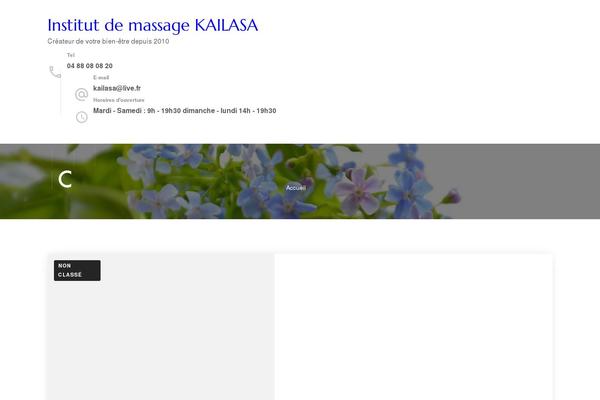 kailasa.fr site used Blossom Spa