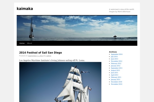 Twenty Ten theme site design template sample