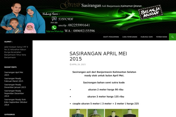 Twenty Fourteen theme site design template sample