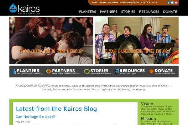 kairoschurchplanting.org site used Kairos