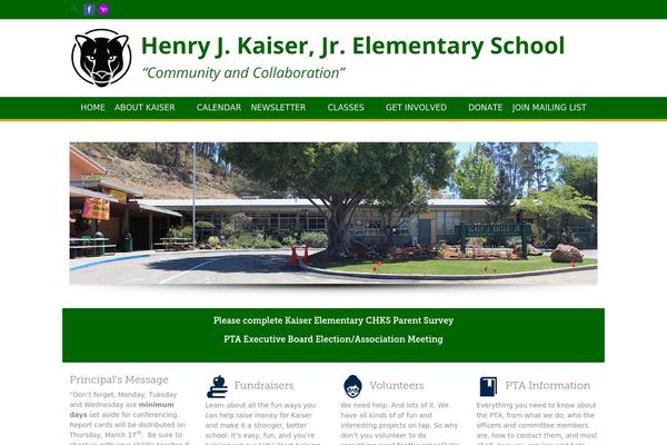 kaiserelementary.org site used Campus