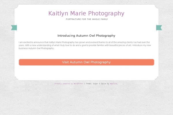 kaitlynmarie.net site used Sugar and Spice