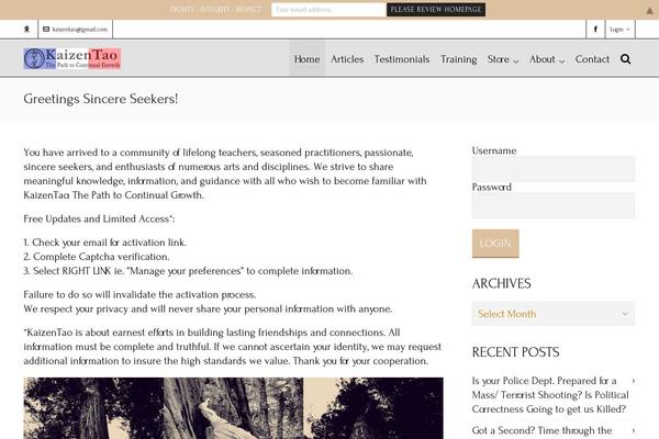 WordPress website example screenshot