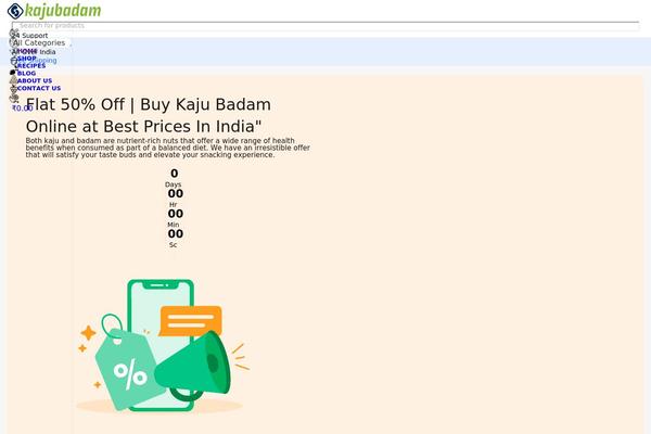 kajubadam.com site used Kaju