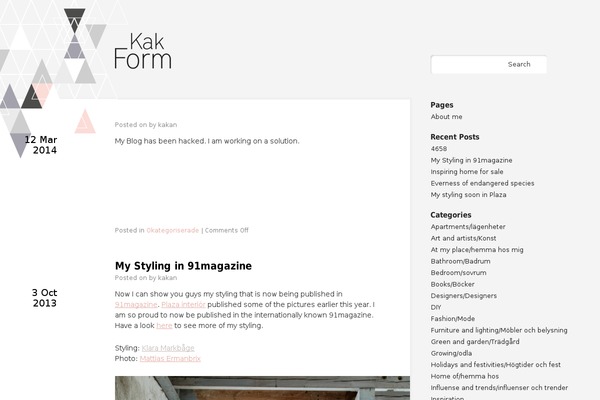 WordPress website example screenshot