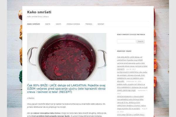 Twenty Twelve theme site design template sample