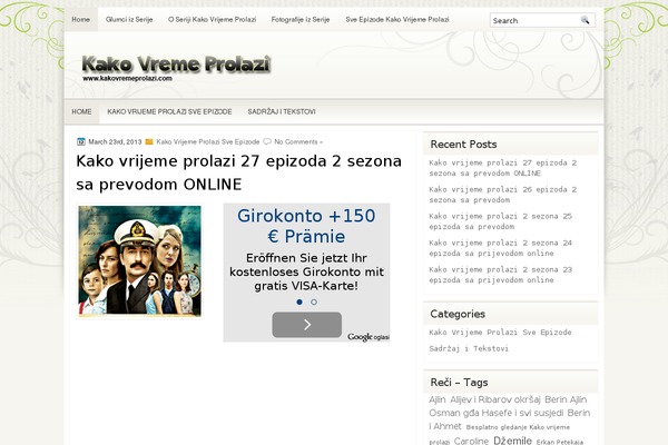 kakovrijemeprolazi.com site used Vectorbasics